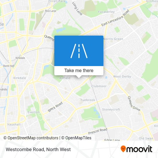 Westcombe Road map