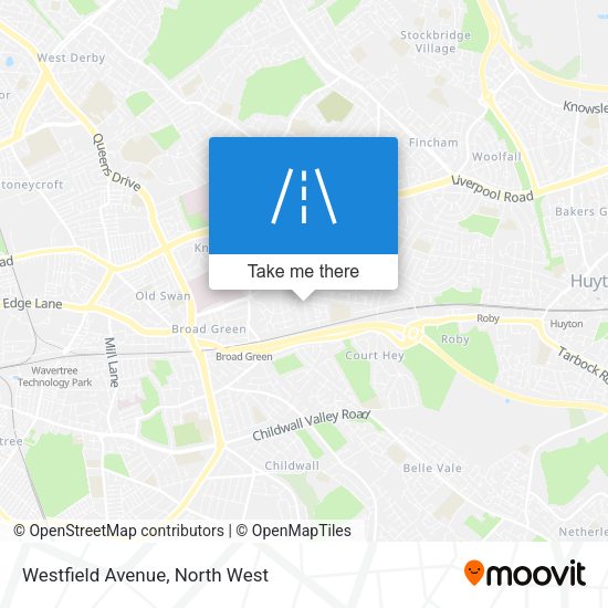 Westfield Avenue map