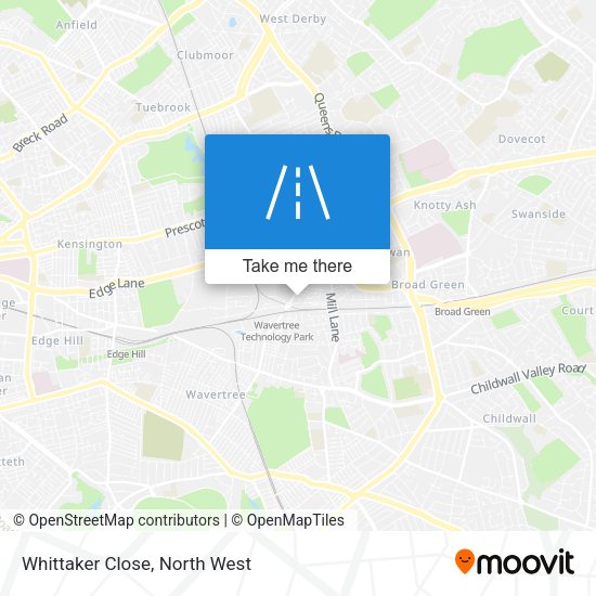 Whittaker Close map