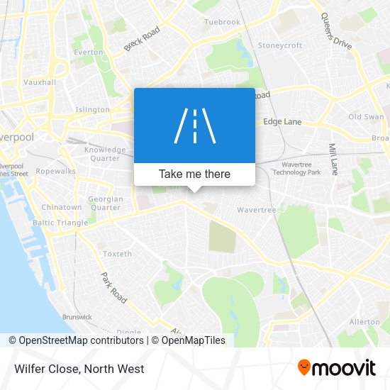Wilfer Close map