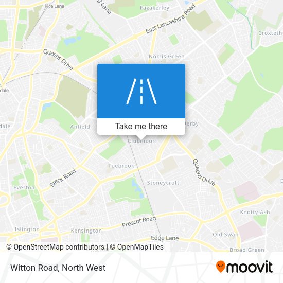 Witton Road map