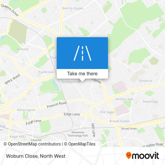 Woburn Close map