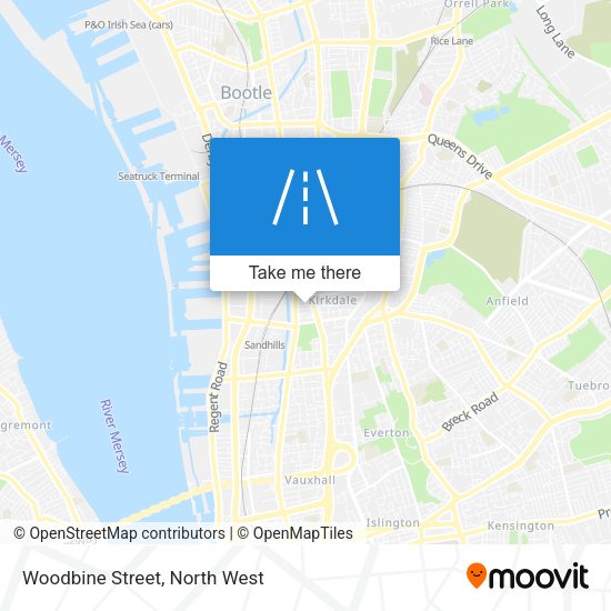 Woodbine Street map