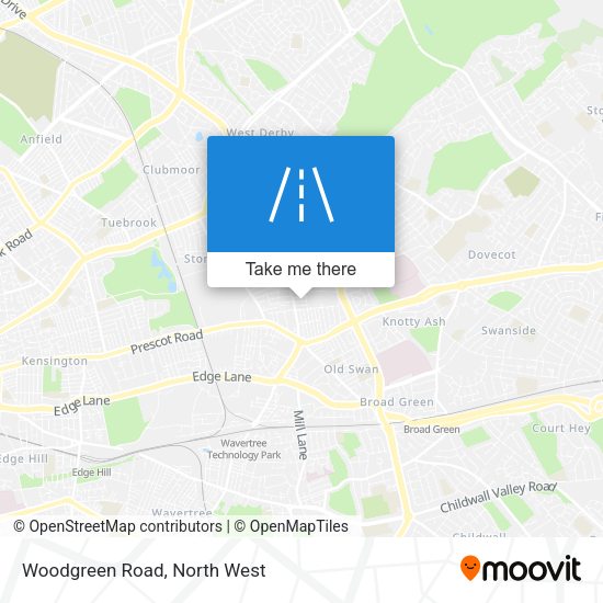 Woodgreen Road map