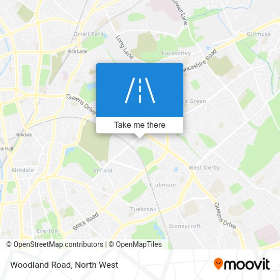 Woodland Road map