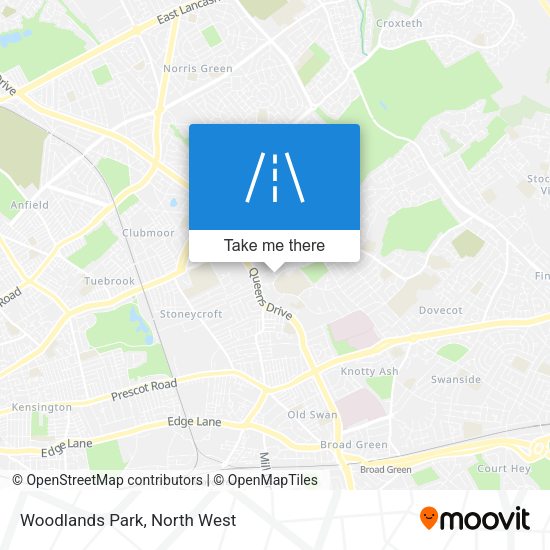 Woodlands Park map