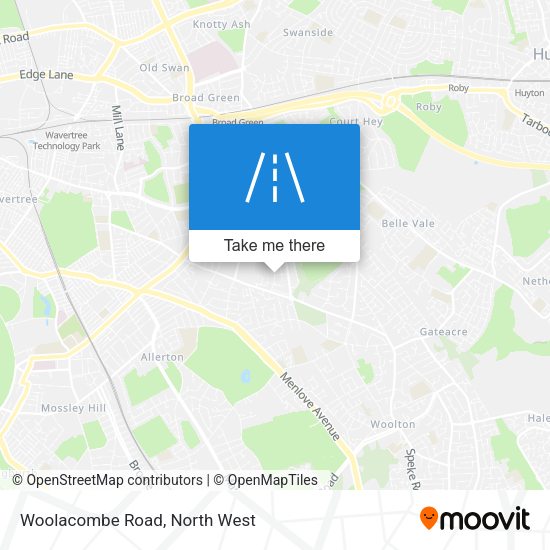 Woolacombe Road map
