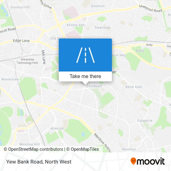 Yew Bank Road map