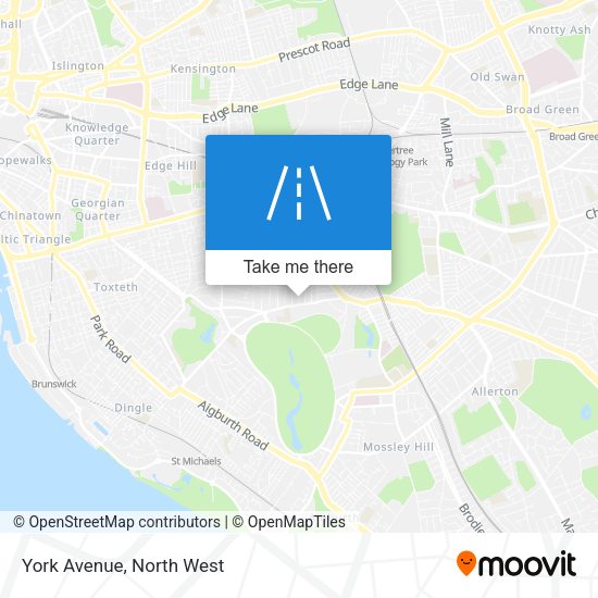 York Avenue map
