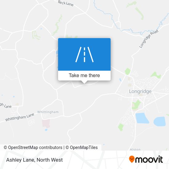 Ashley Lane map