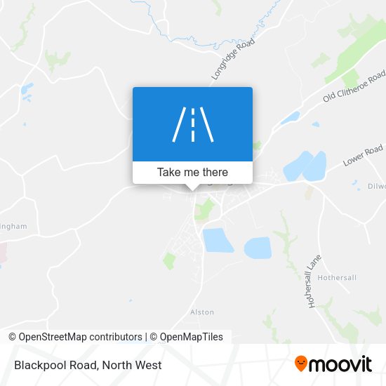 Blackpool Road map