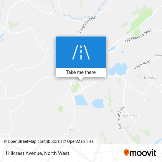 Hillcrest Avenue map