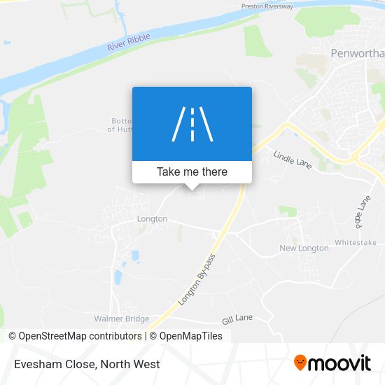Evesham Close map