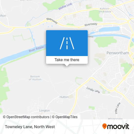 Towneley Lane map