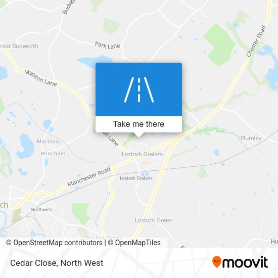 Cedar Close map