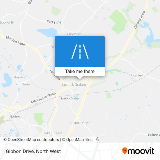 Gibbon Drive map