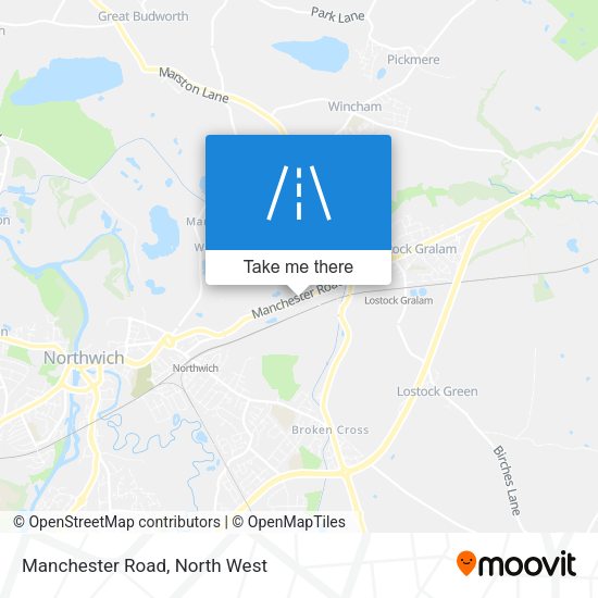 Manchester Road map