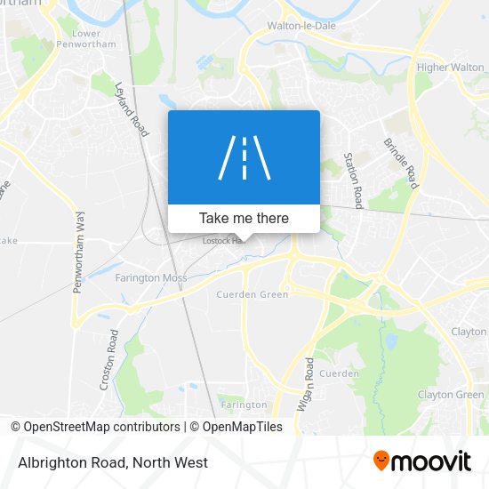 Albrighton Road map