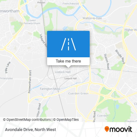 Avondale Drive map