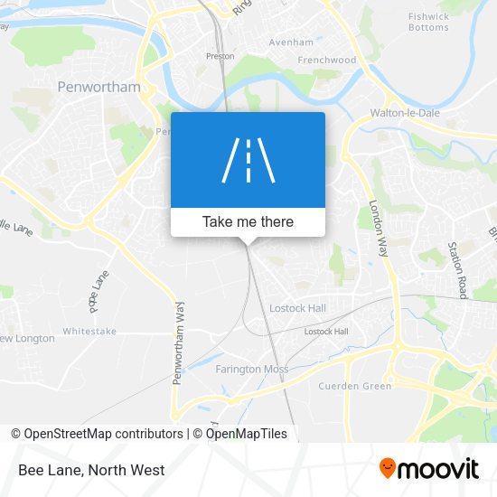 Bee Lane map