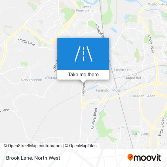 Brook Lane map
