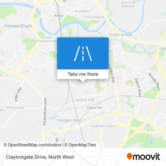 Claytongate Drive map