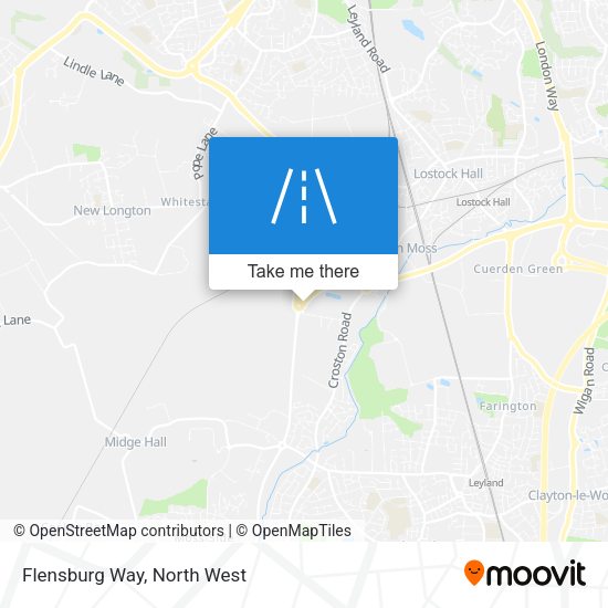 Flensburg Way map