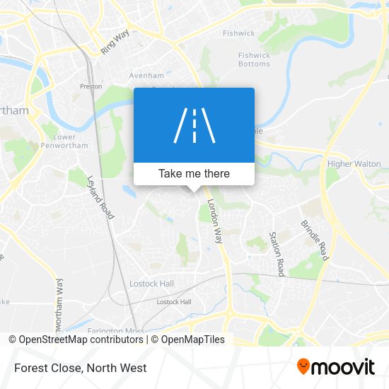 Forest Close map
