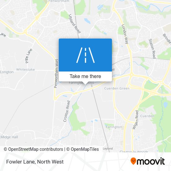 Fowler Lane map