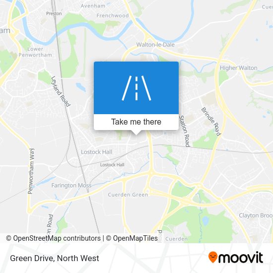 Green Drive map
