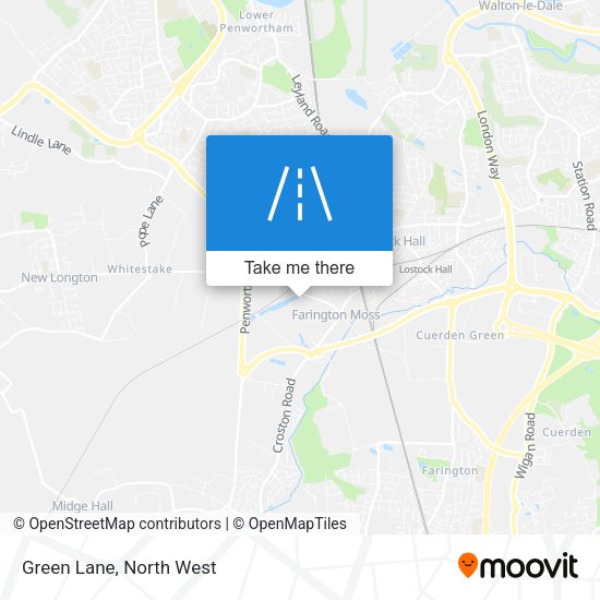 Green Lane map