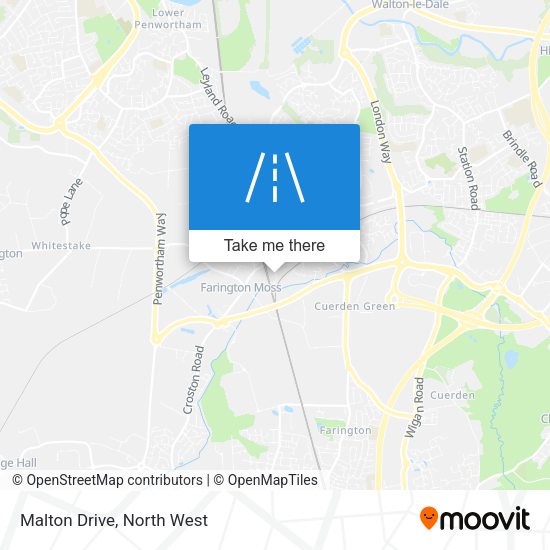 Malton Drive map
