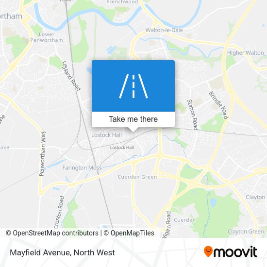 Mayfield Avenue map