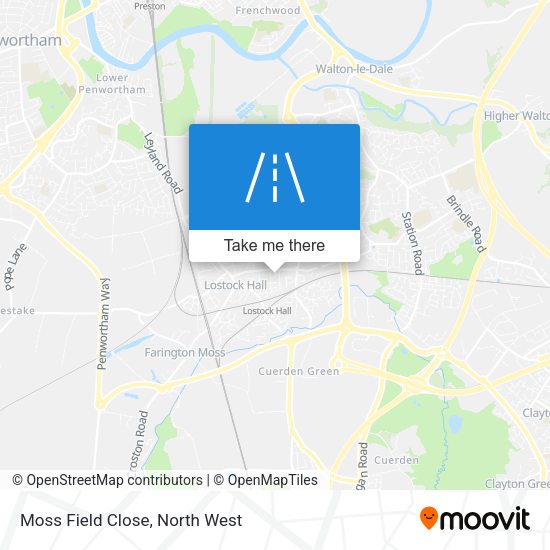Moss Field Close map