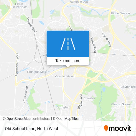 Old School Lane map