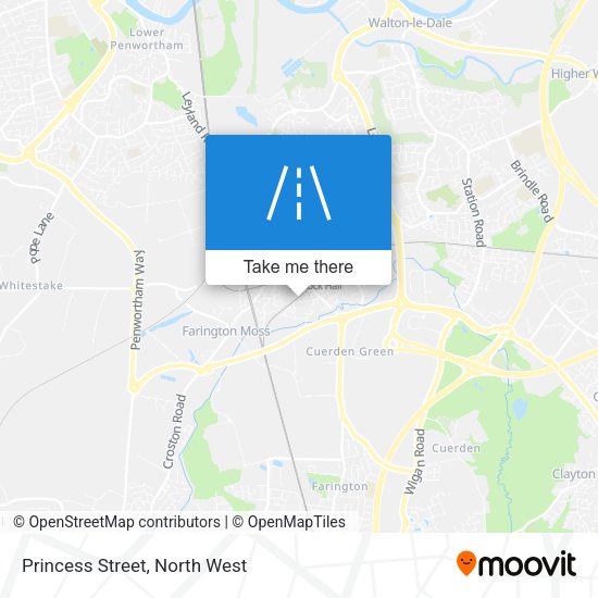 Princess Street map