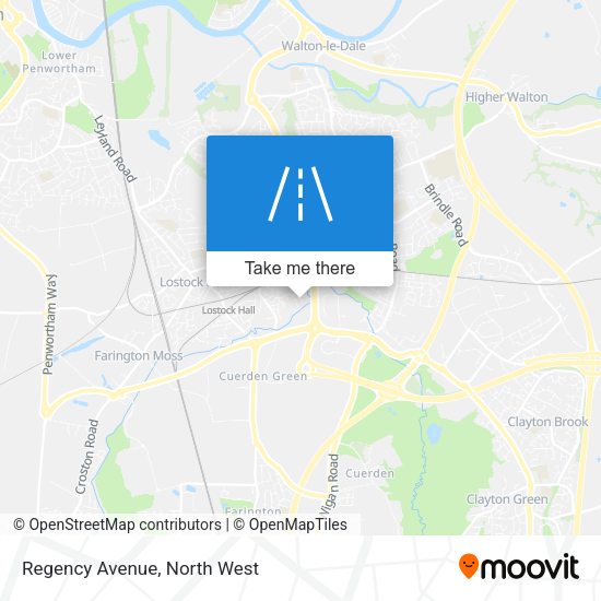 Regency Avenue map