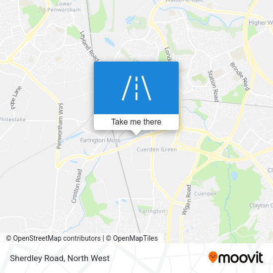Sherdley Road map
