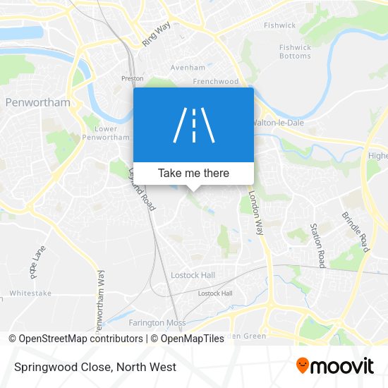 Springwood Close map