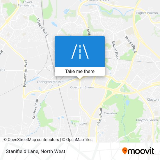 Stanifield Lane map