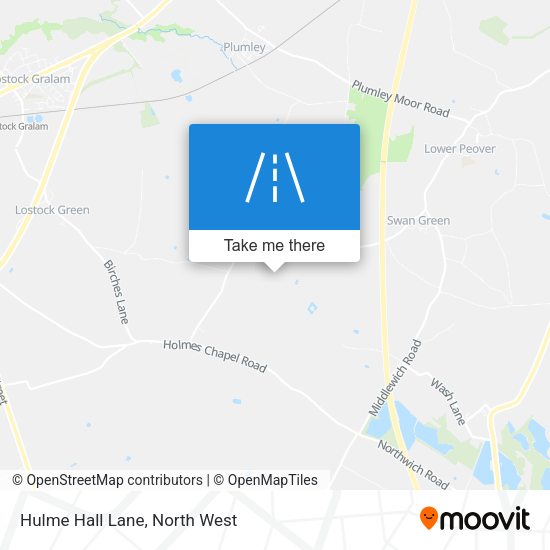 Hulme Hall Lane map