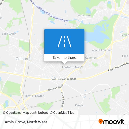 Amis Grove map