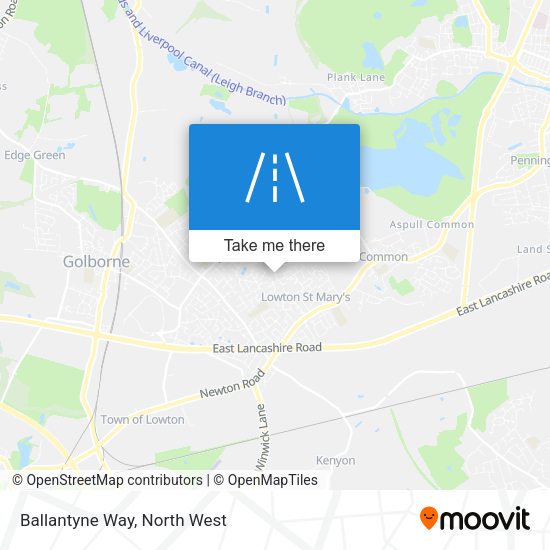 Ballantyne Way map