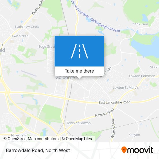 Barrowdale Road map