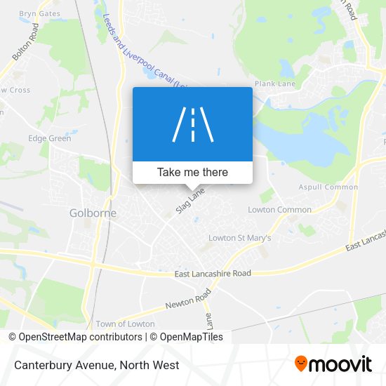 Canterbury Avenue map