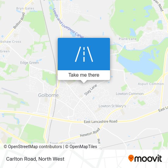 Carlton Road map