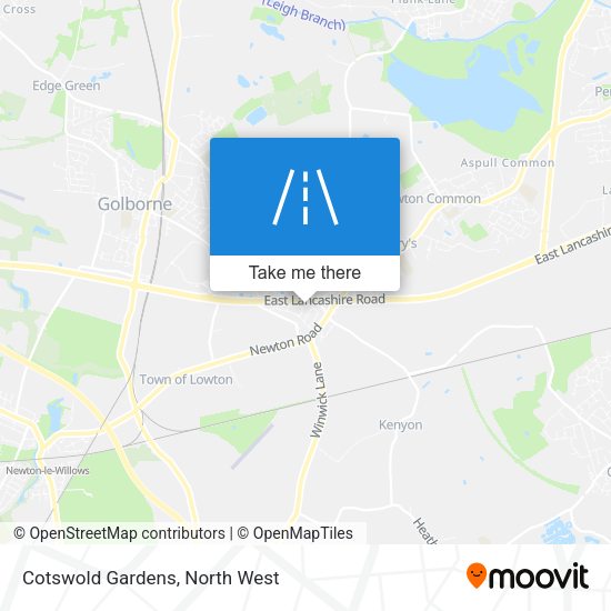 Cotswold Gardens map