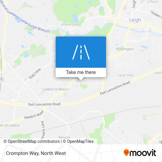 Crompton Way map
