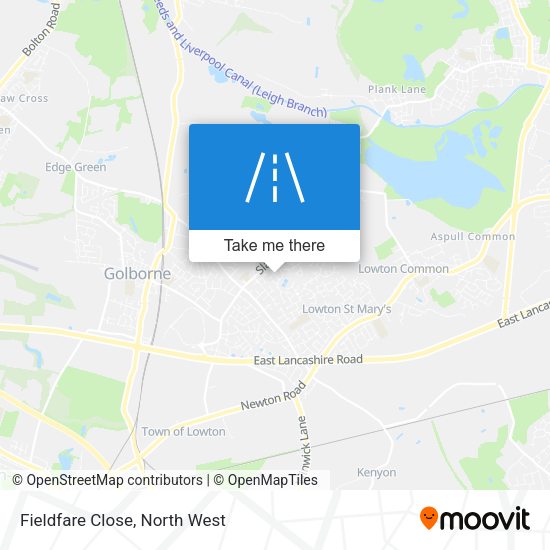 Fieldfare Close map