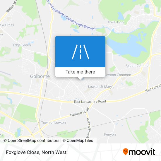 Foxglove Close map